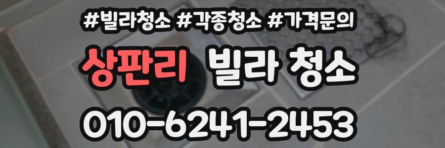 상판리 빌라 청소