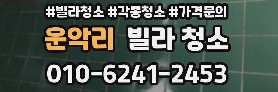 운악리 빌라 청소