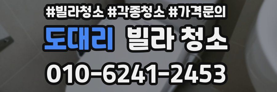 도대리 빌라 청소