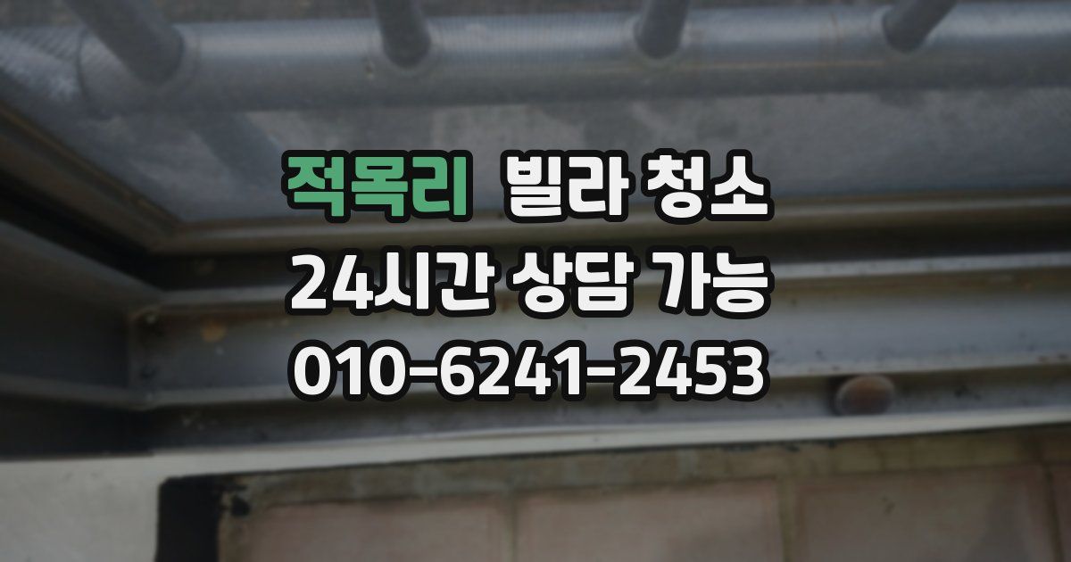 적목리 빌라 청소