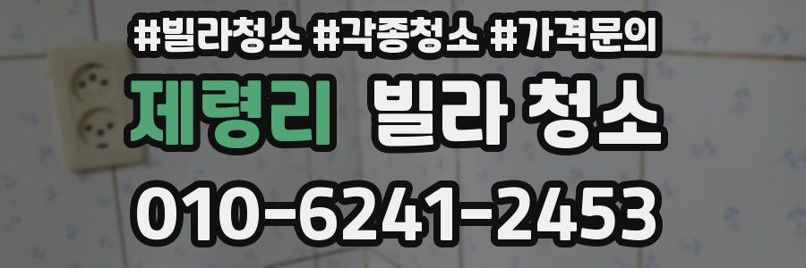 제령리 빌라 청소