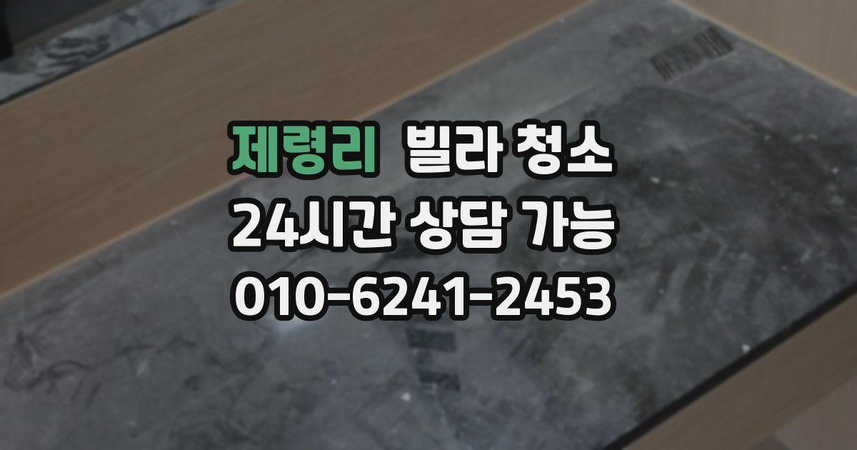 제령리 빌라 청소