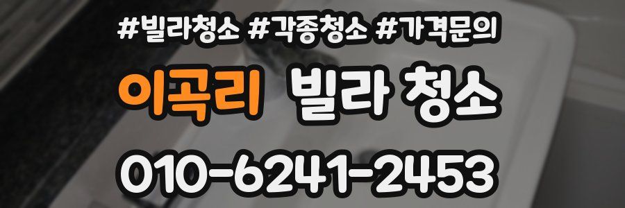 이곡리 빌라 청소