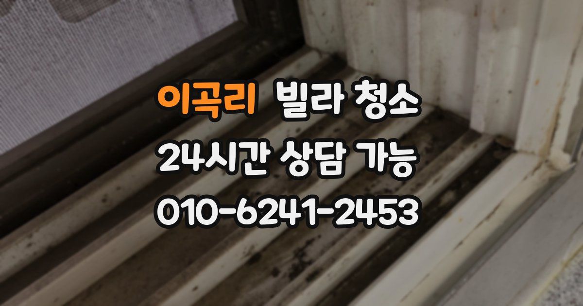 이곡리 빌라 청소