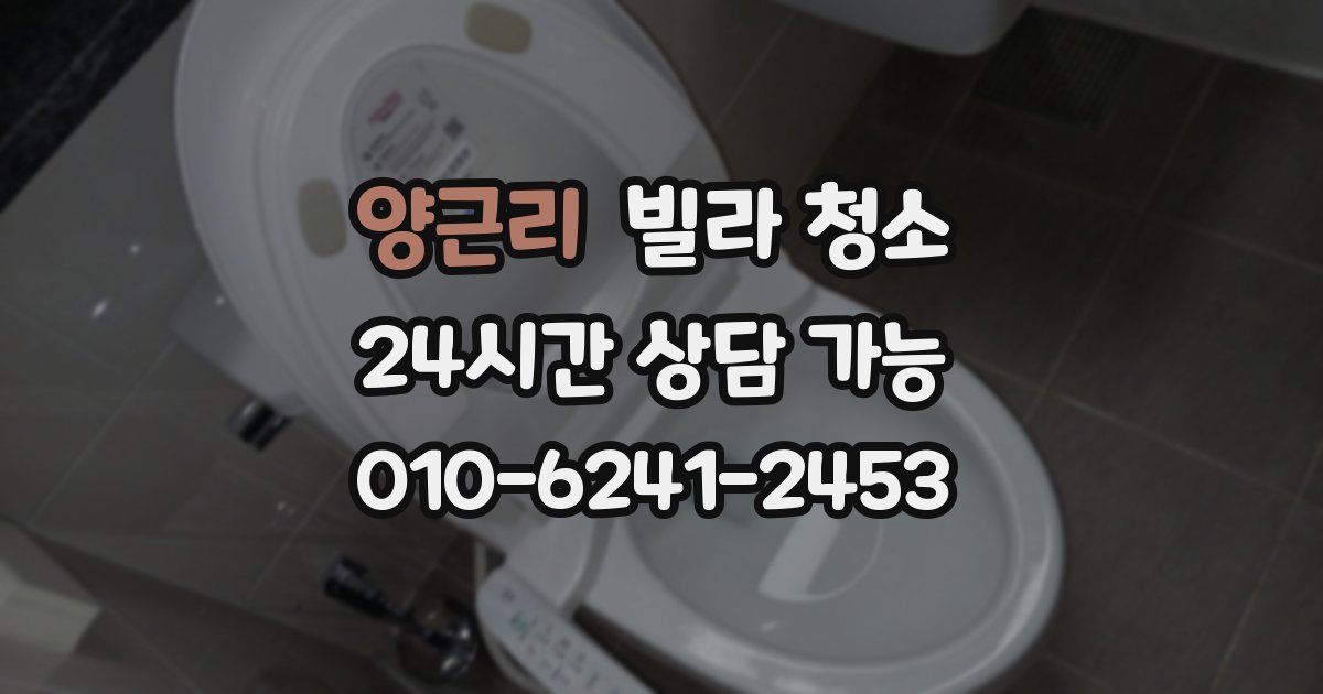 양근리 빌라 청소