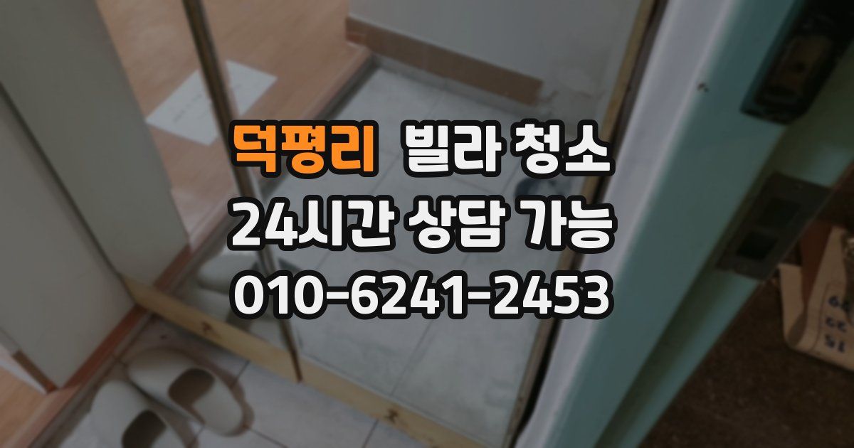 덕평리 빌라 청소