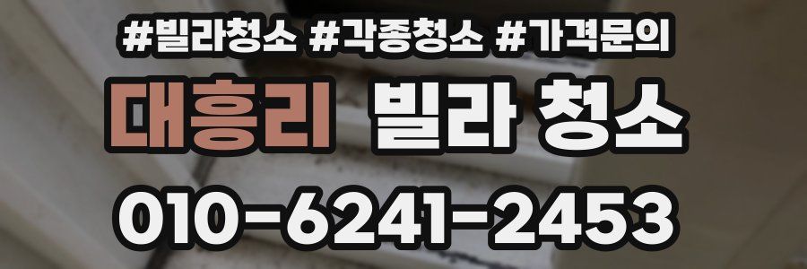 대흥리 빌라 청소