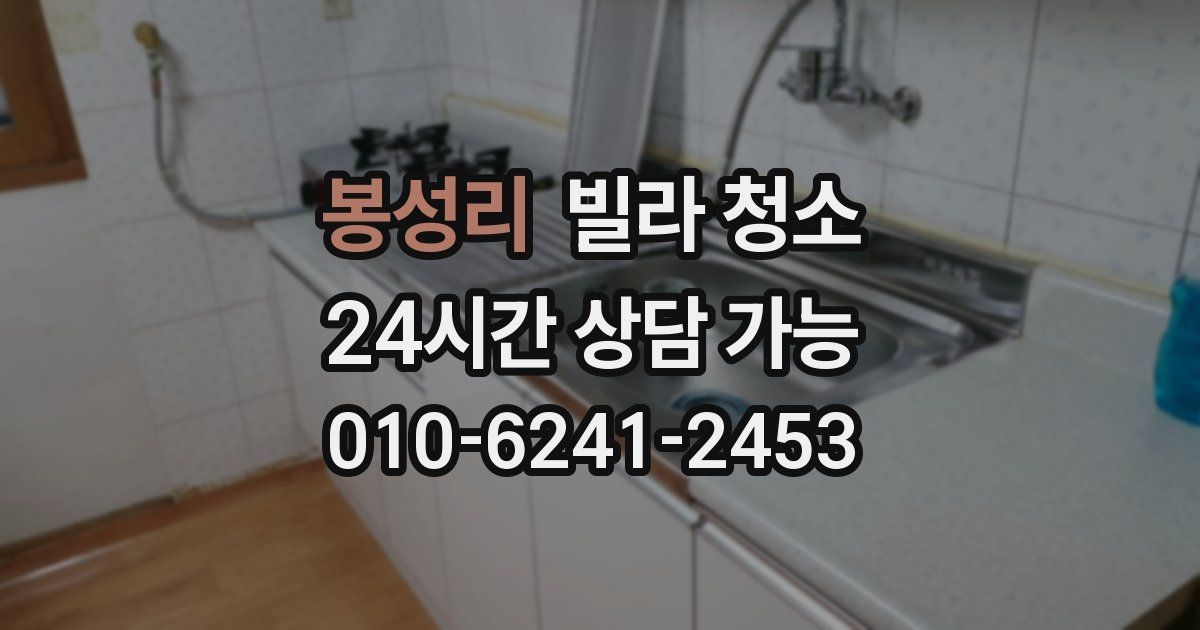 봉성리 빌라 청소