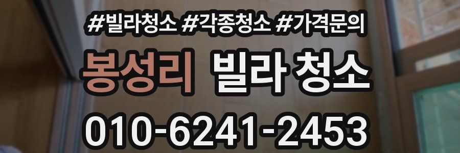 봉성리 빌라 청소