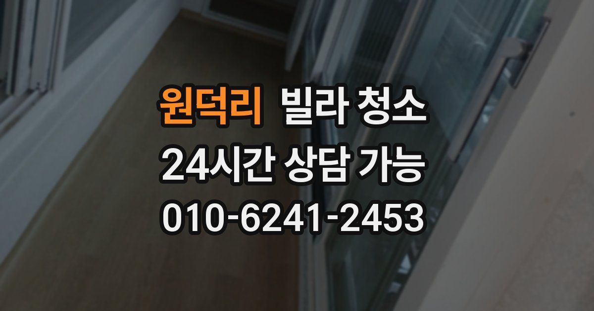 원덕리 빌라 청소