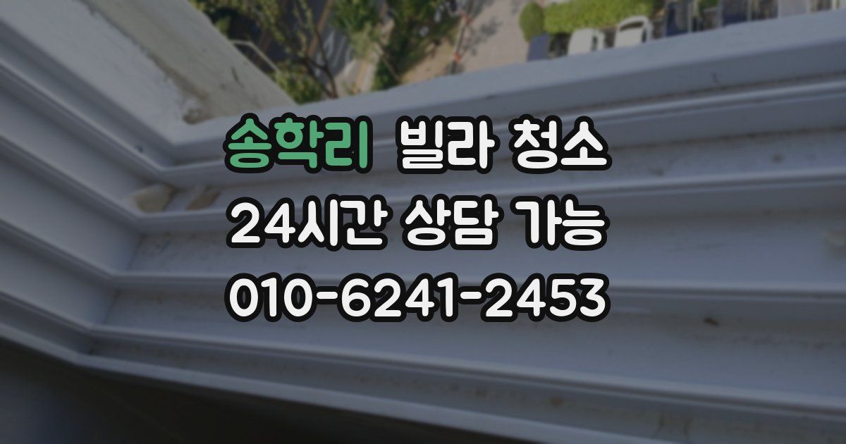 송학리 빌라 청소