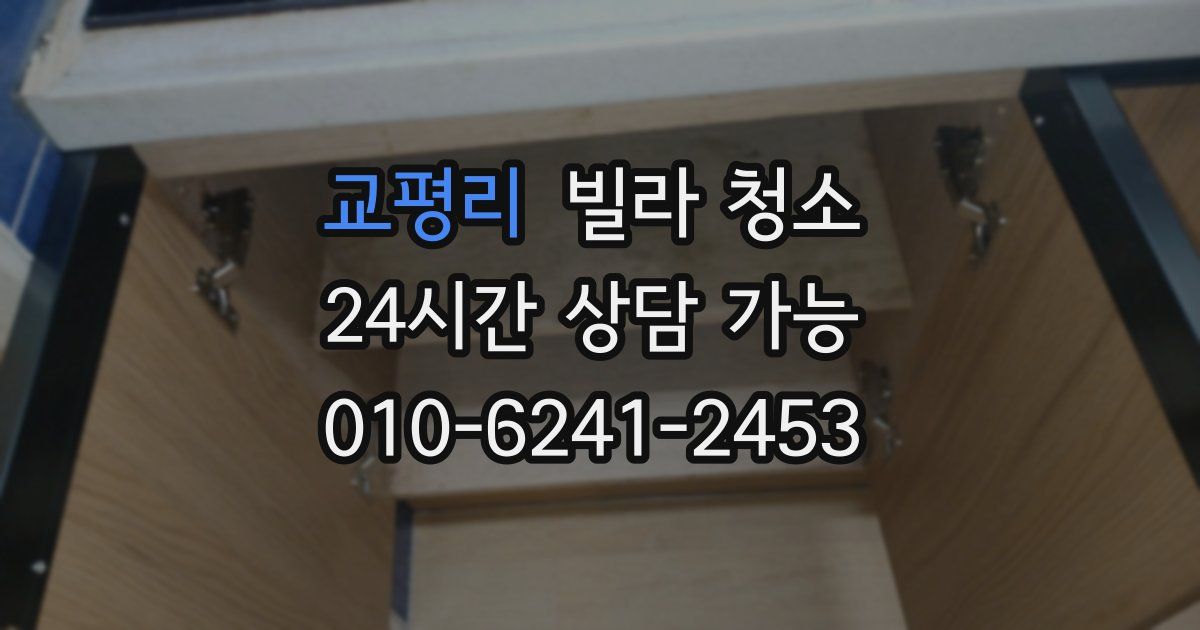 교평리 빌라 청소