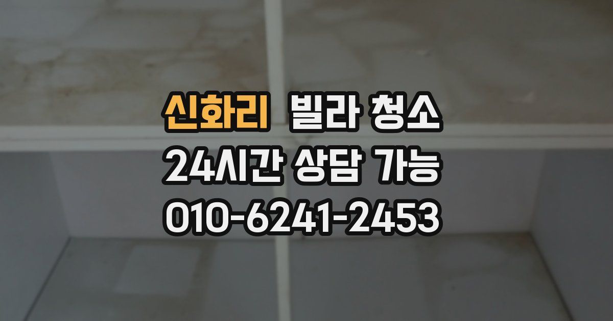 신화리 빌라 청소