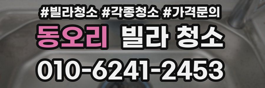 동오리 빌라 청소