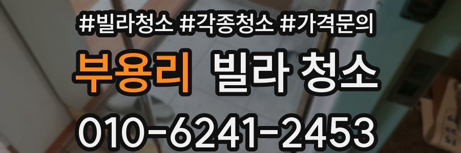 부용리 빌라 청소