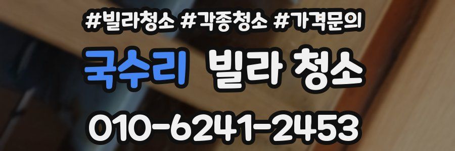 국수리 빌라 청소