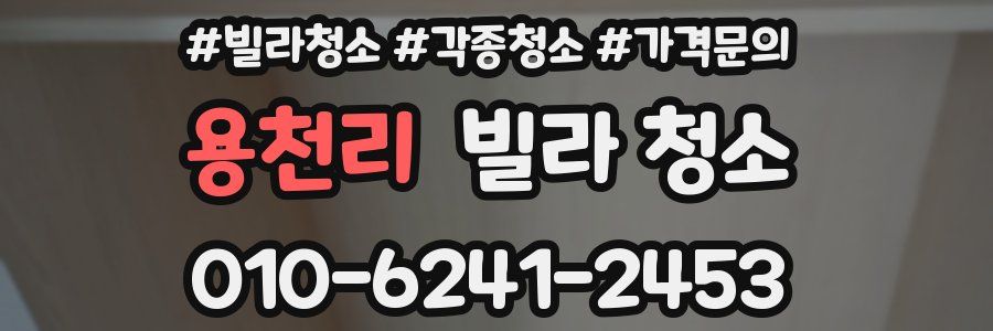 용천리 빌라 청소