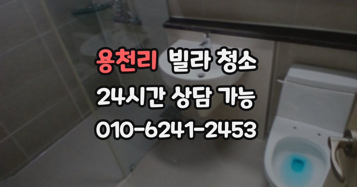 용천리 빌라 청소