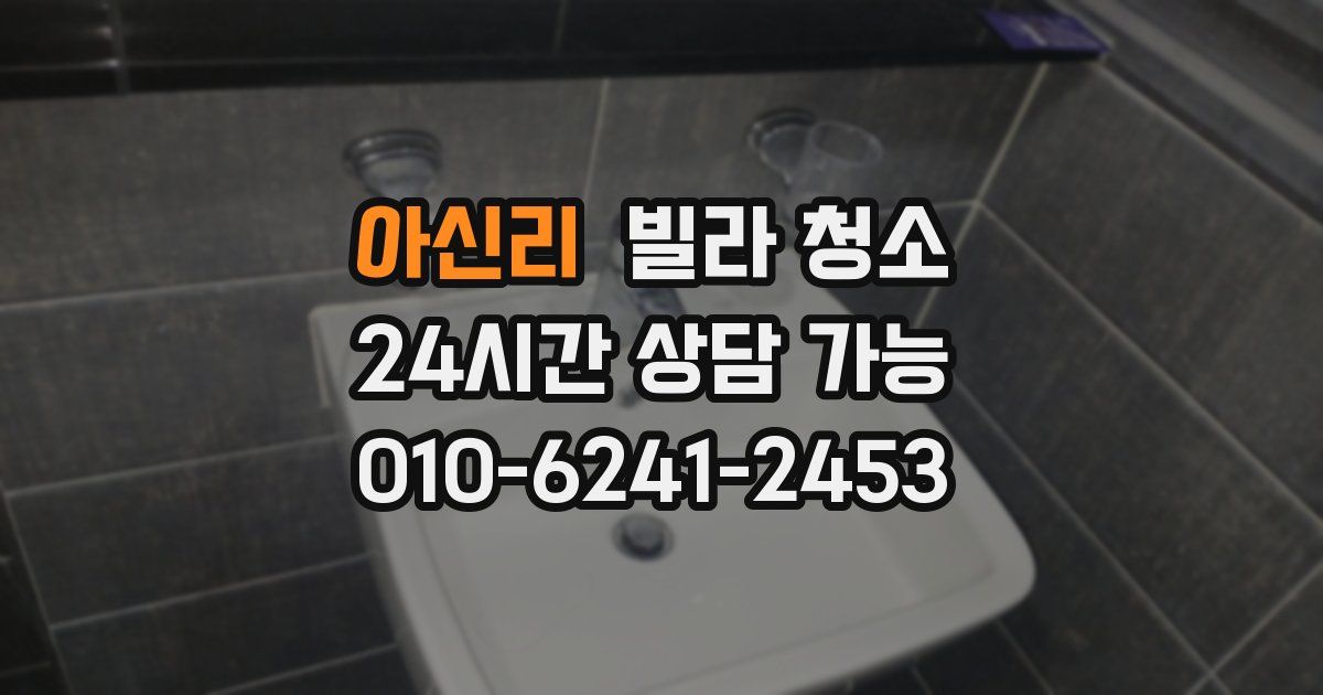 아신리 빌라 청소