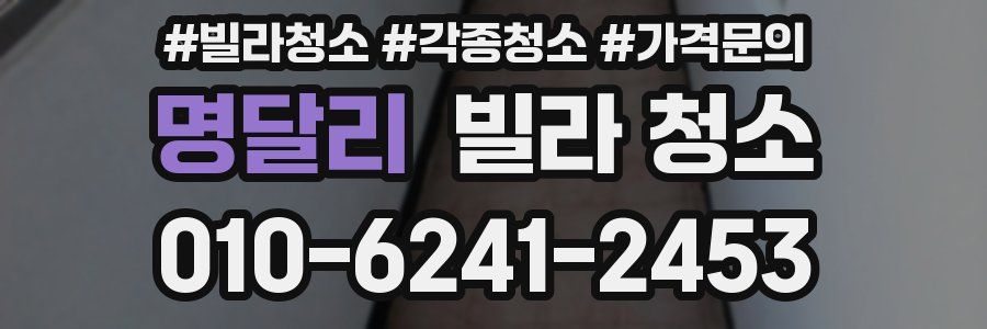 명달리 빌라 청소