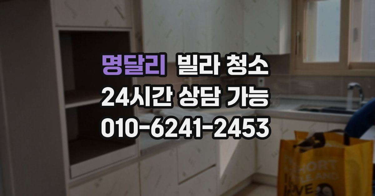 명달리 빌라 청소