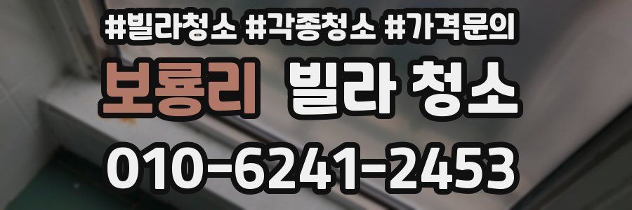 보룡리 빌라 청소