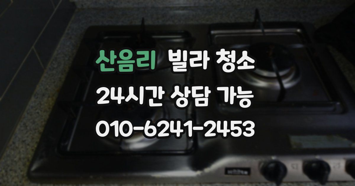 산음리 빌라 청소