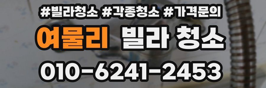 여물리 빌라 청소