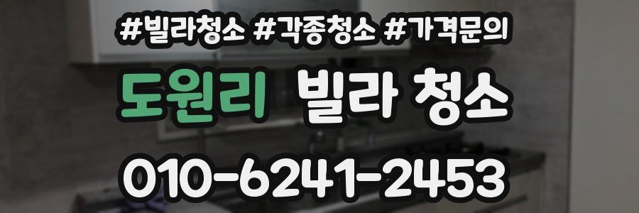 도원리 빌라 청소