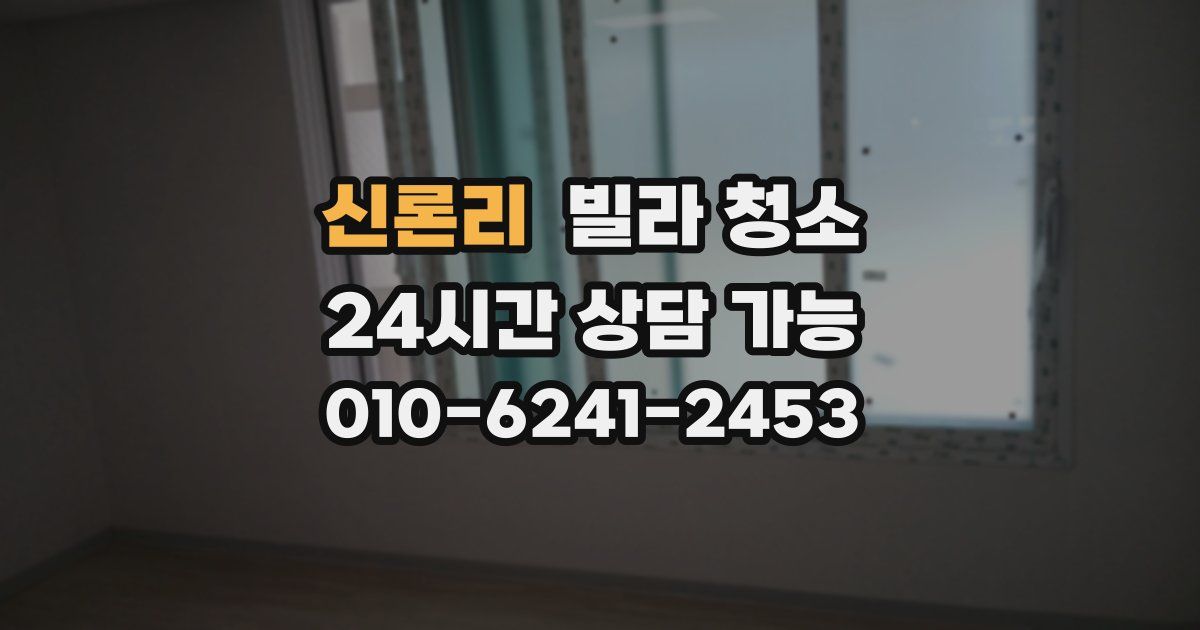 신론리 빌라 청소