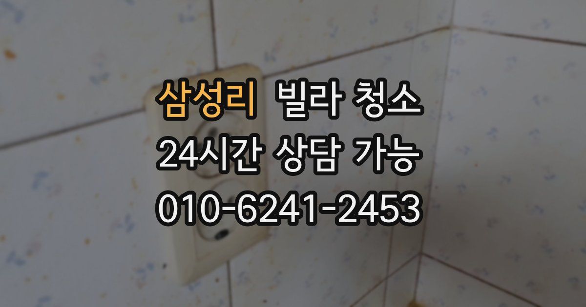 삼성리 빌라 청소