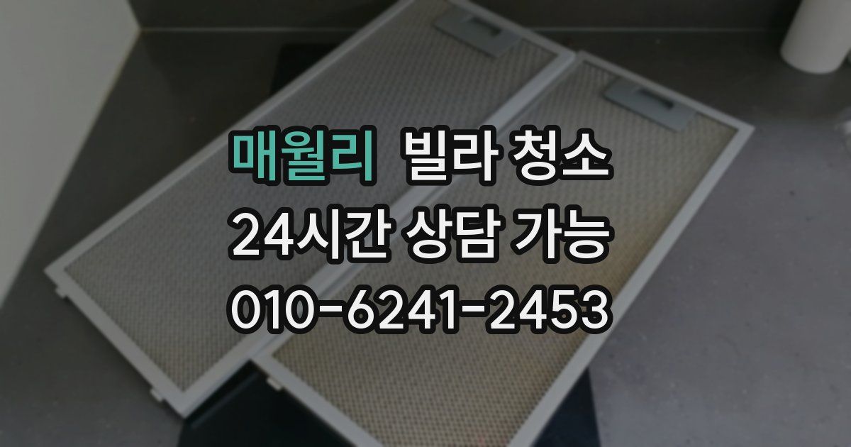 매월리 빌라 청소