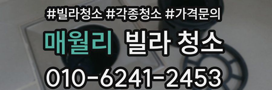 매월리 빌라 청소