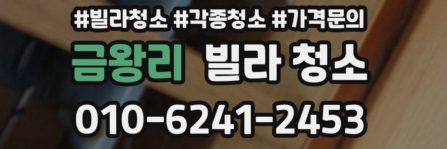 금왕리 빌라 청소