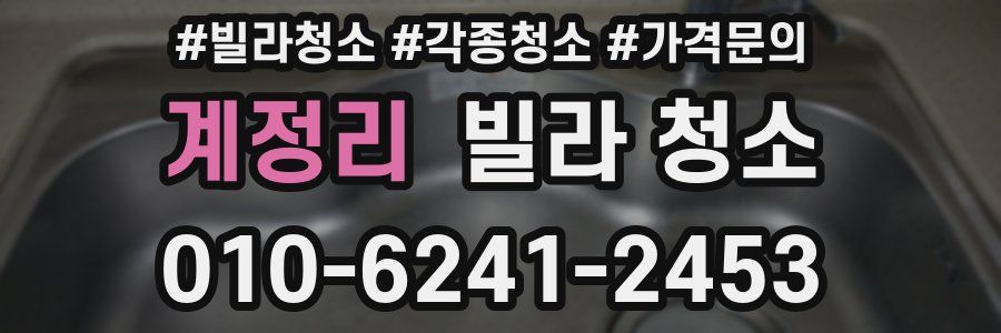 계정리 빌라 청소