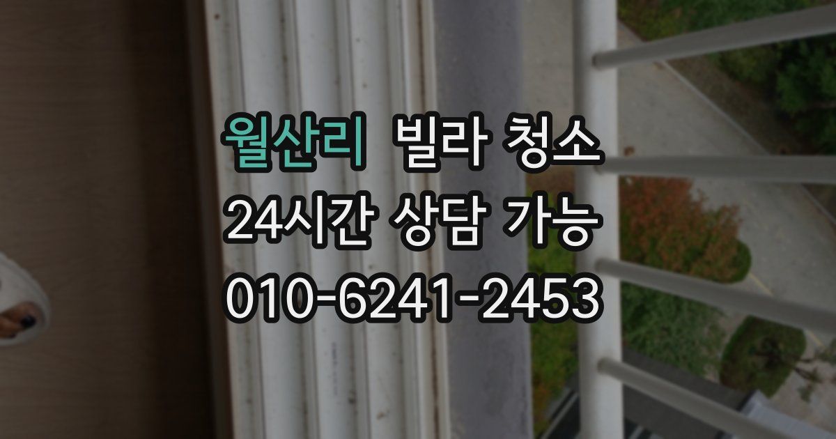 월산리 빌라 청소