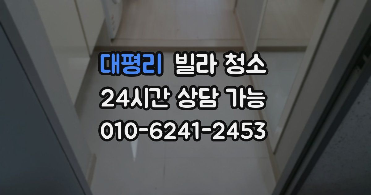 대평리 빌라 청소
