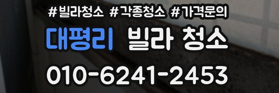 대평리 빌라 청소