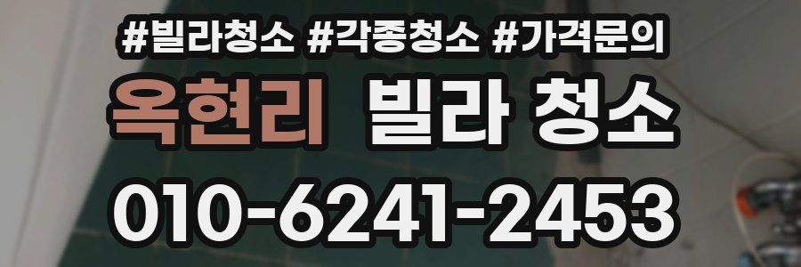 옥현리 빌라 청소