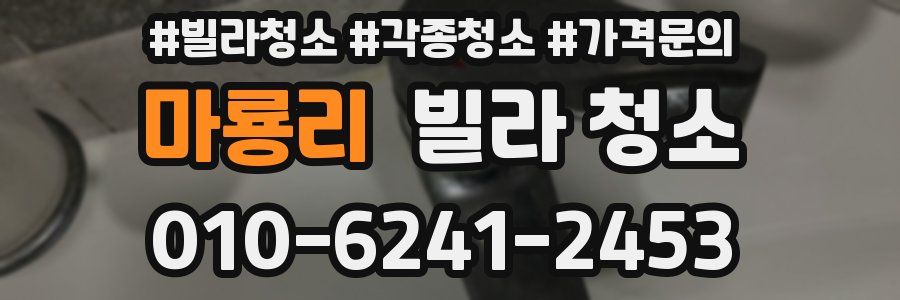 마룡리 빌라 청소