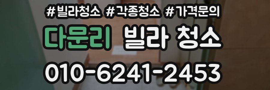 다문리 빌라 청소