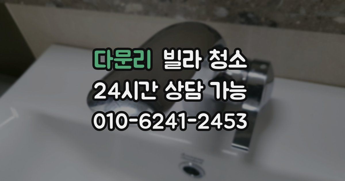 다문리 빌라 청소