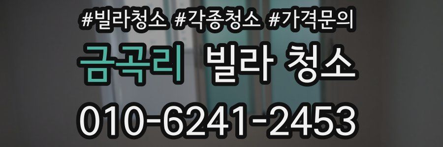 금곡리 빌라 청소