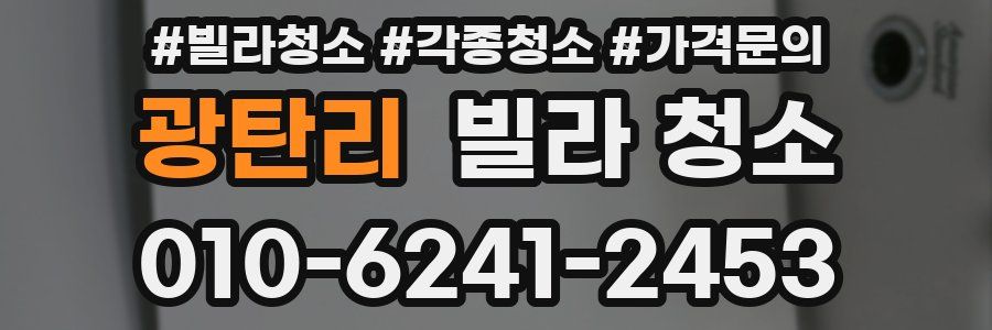 광탄리 빌라 청소