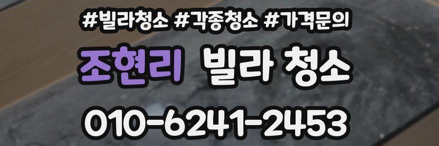 조현리 빌라 청소