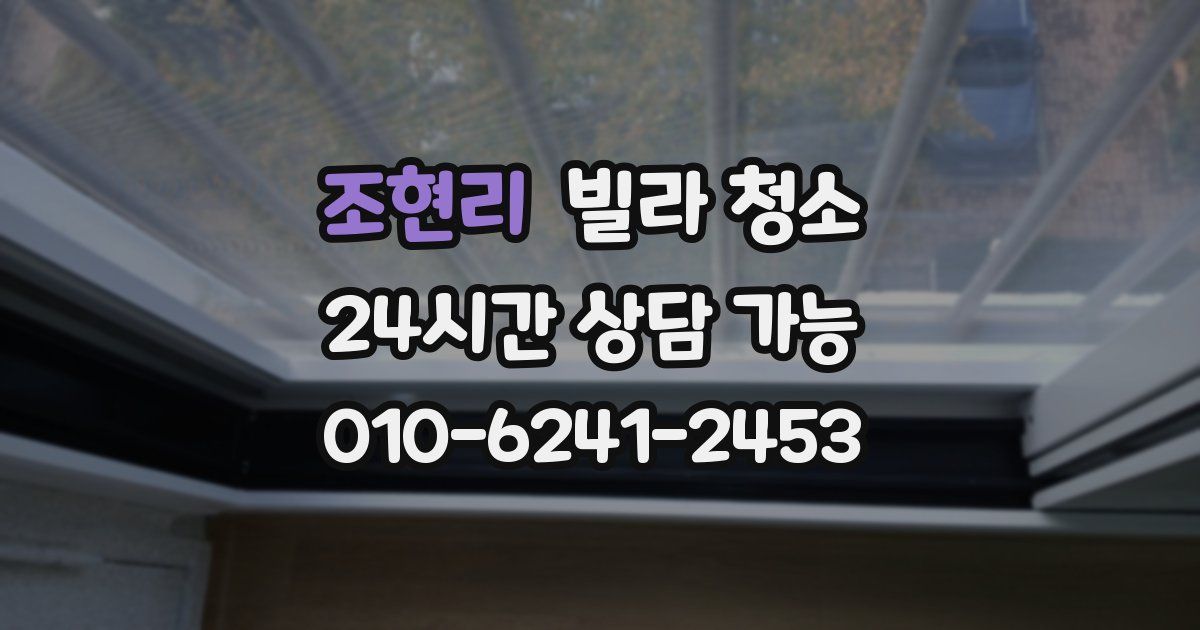 조현리 빌라 청소