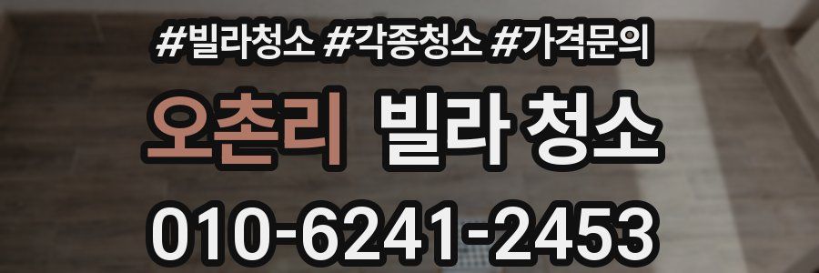 오촌리 빌라 청소