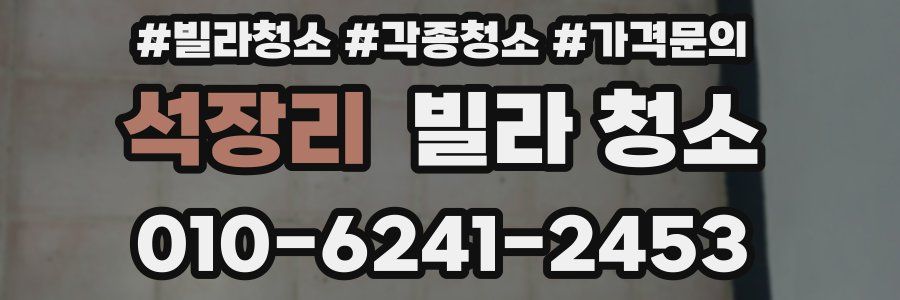 석장리 빌라 청소