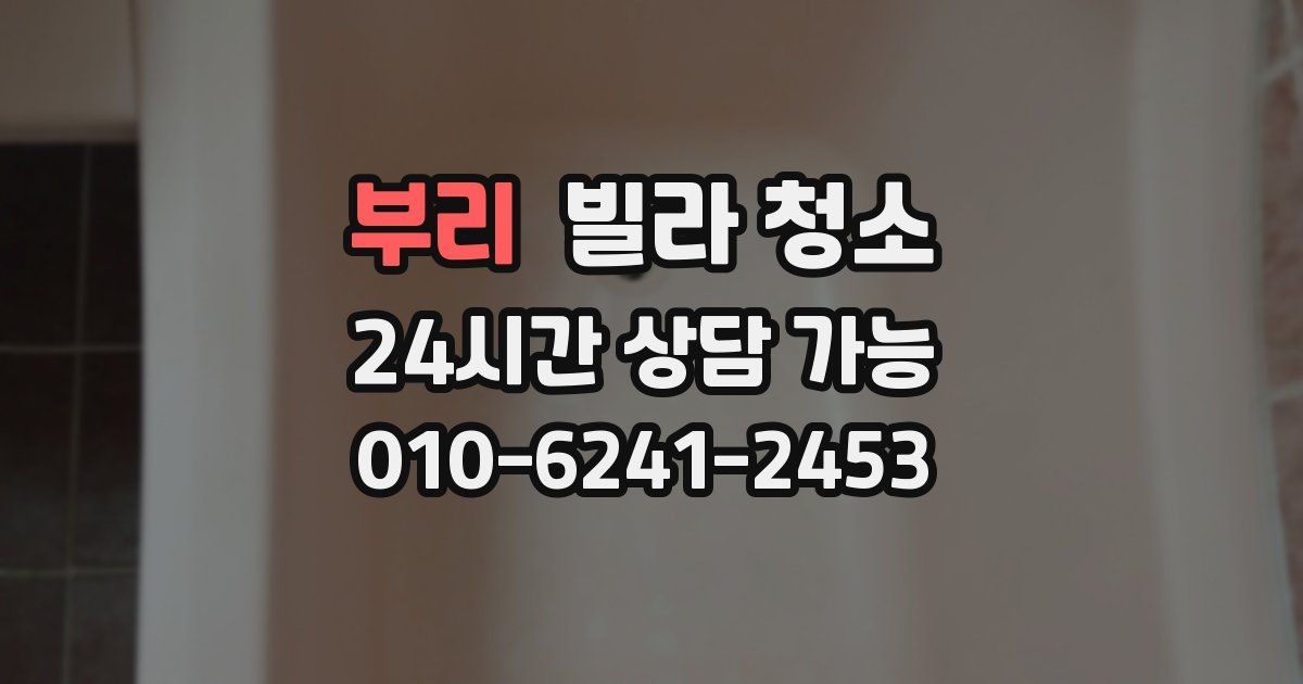 부리 빌라 청소
