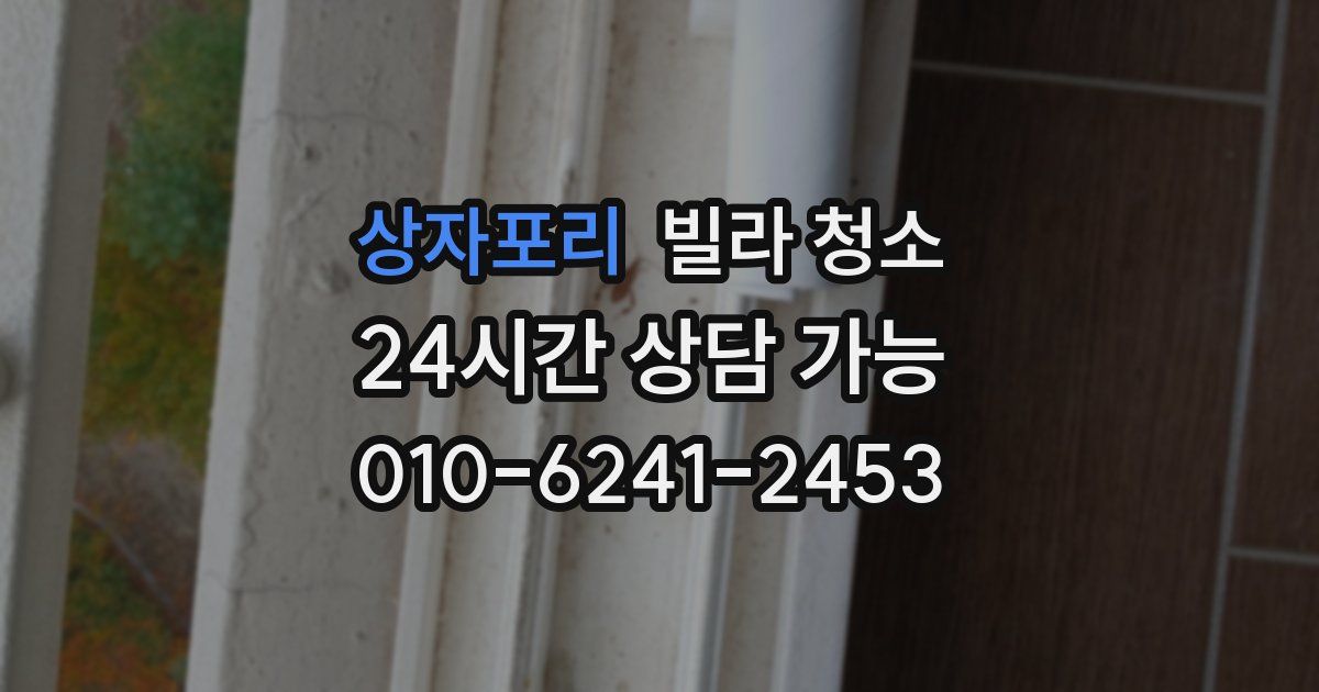 상자포리 빌라 청소